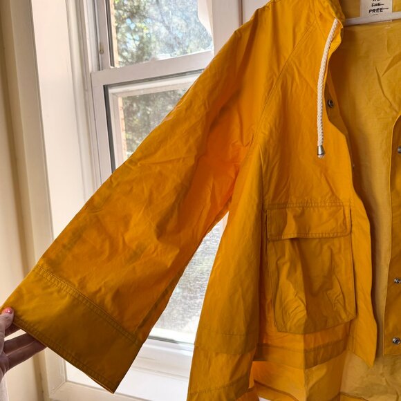 New Free People We The Free Seafarer Raincoat Jacket Waterproof in Yellow XS - Picture 7 of 12